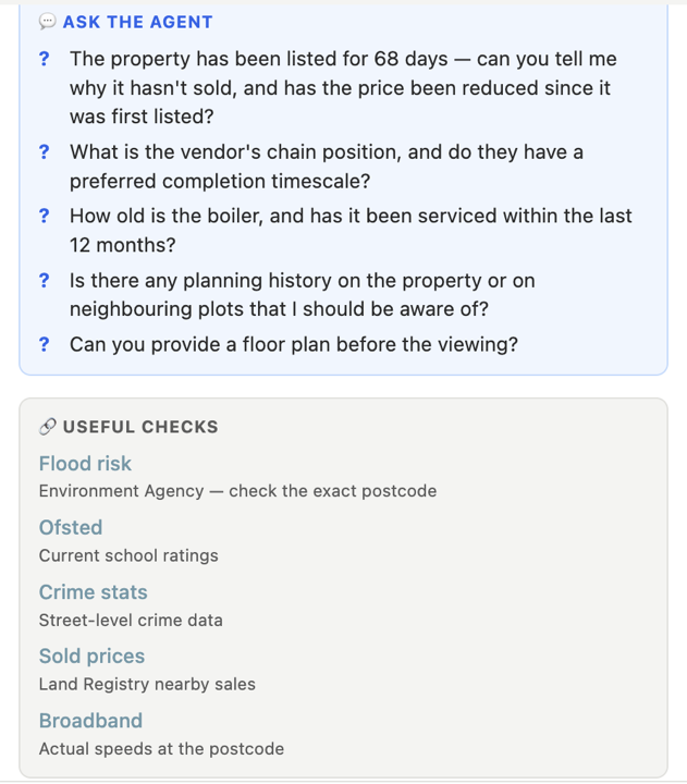 Example property evaluation 6